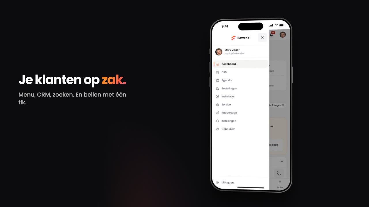 Beeld uit de demo Leads & CRM