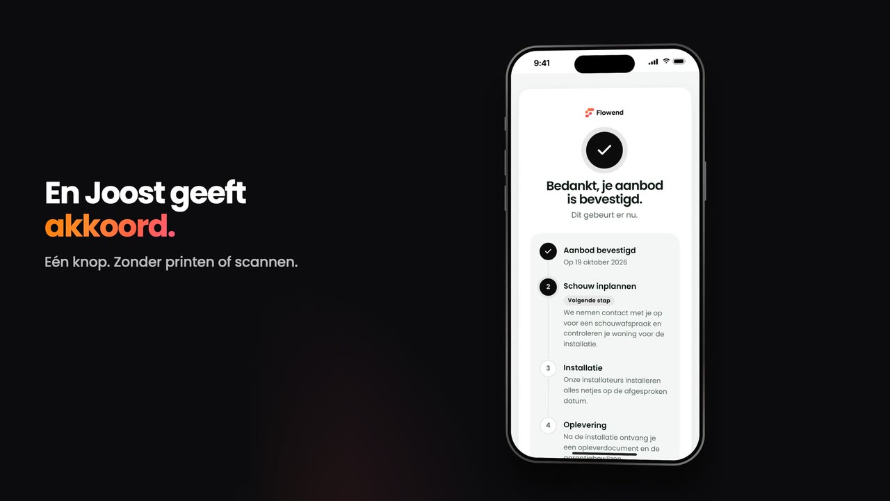 Beeld uit de demo Offerte & akkoord
