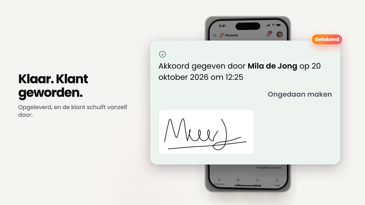 Beeld uit de demo Van akkoord tot oplevering