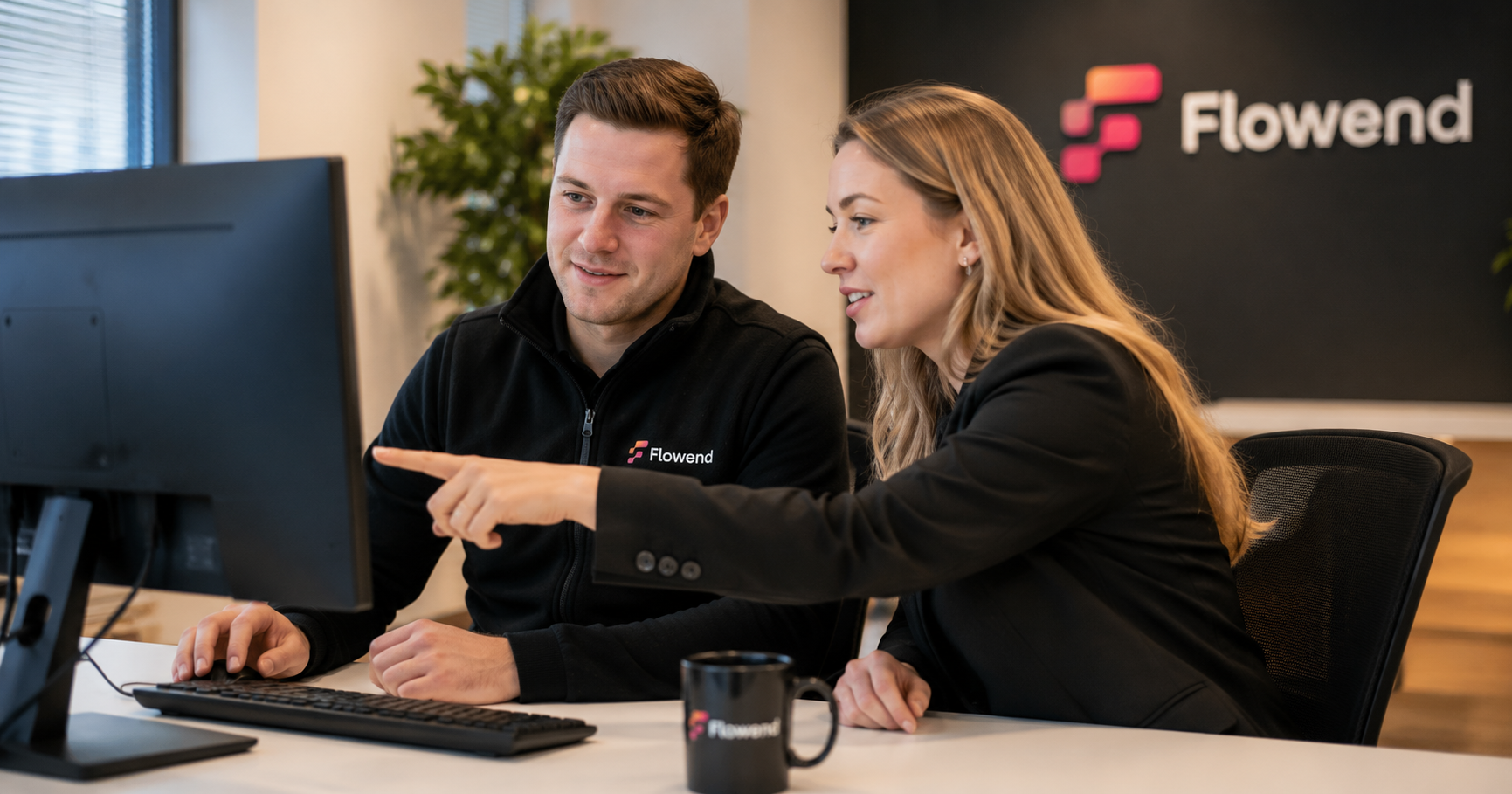 Het Flowend-team aan het werk